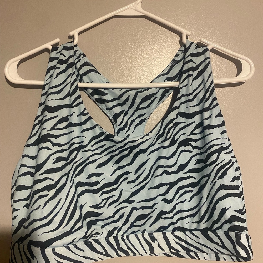 Fabletics Zebra Print Sports Bra